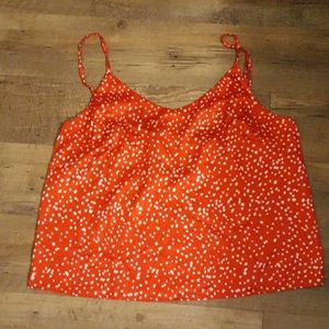 Red and White Satin Pajama Set